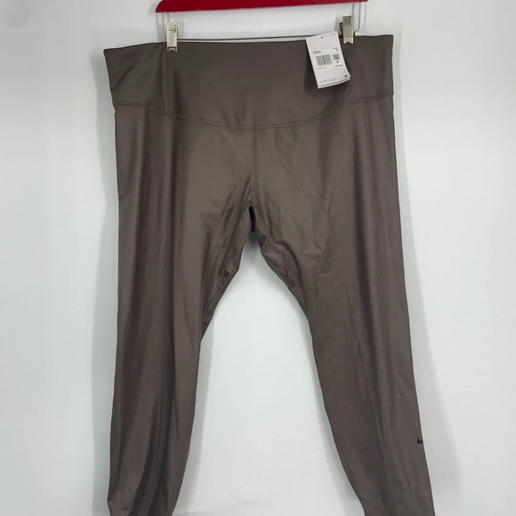 NWT Nike One Leather look running leggings tights 2x - Picture 6 of 6